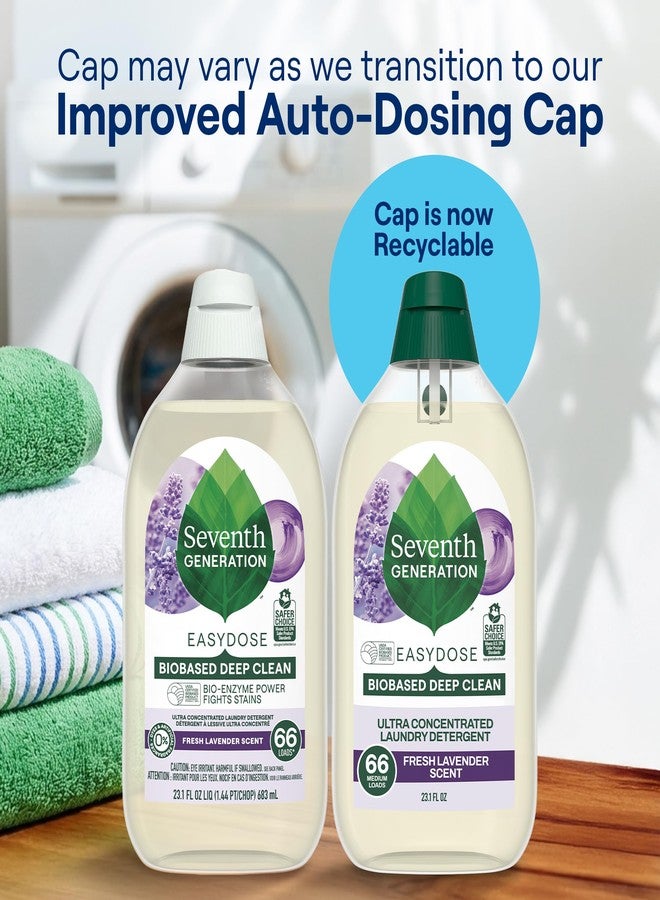 Seventh Generation Laundry Liquid Detergent, Ultra Concentrated Easydose, Fresh Lavender, 23 Oz (66 Loads) - Image 5