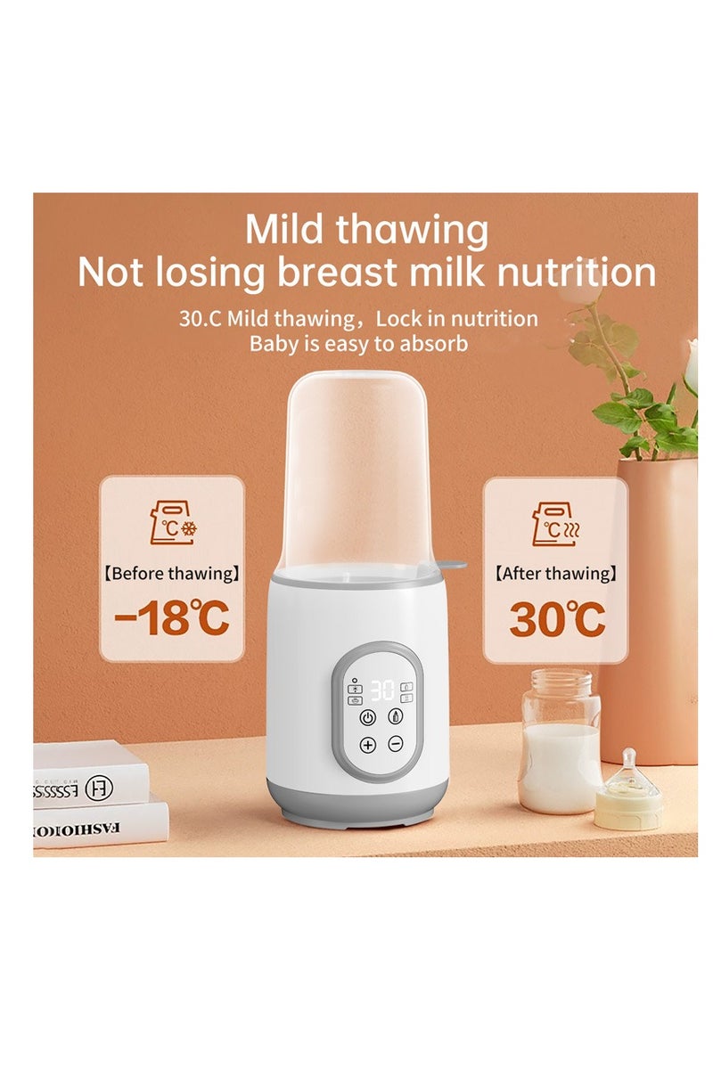 فلوشرينيك جهاز تسخين زجاجات الرضاعة، جهاز تعقيم زجاجات الرضاعة وتسخين الطعام سريع ومتعدد الاستخدامات مزود بتحكم ذكي في درجة الحرارة ومؤقت، مناسب لحليب الأم أو حليب الأطفال، مزود بوظائف تذويب الجليد والحفاظ على الدفء وتسخين برطمانات طعام الأطفال. - Image 5