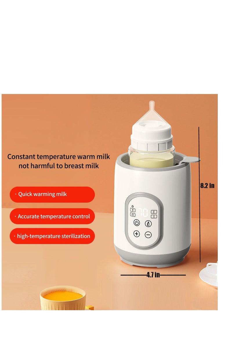 فلوشرينيك جهاز تسخين زجاجات الرضاعة، جهاز تعقيم زجاجات الرضاعة وتسخين الطعام سريع ومتعدد الاستخدامات مزود بتحكم ذكي في درجة الحرارة ومؤقت، مناسب لحليب الأم أو حليب الأطفال، مزود بوظائف تذويب الجليد والحفاظ على الدفء وتسخين برطمانات طعام الأطفال. - Image 4