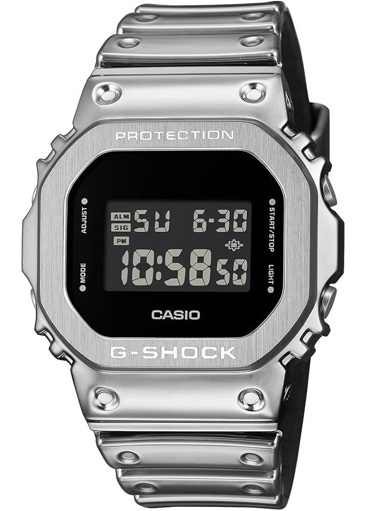G-SHOCK G-SHOCK G-STEEL FINE METALLIC SERIES Silver Men's Watch Digital - GM-5600YM-8DR  - Image 1
