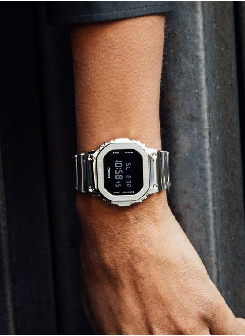 G-SHOCK G-SHOCK G-STEEL FINE METALLIC SERIES Silver Men's Watch Digital - GM-5600YM-8DR  - Image 3