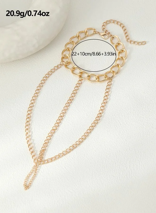 Take Two  Solid Chain-Like Anklet for Women | Best Price UAE
