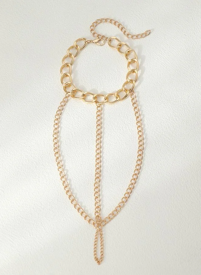 Take Two Solid Chain-Like Anklet