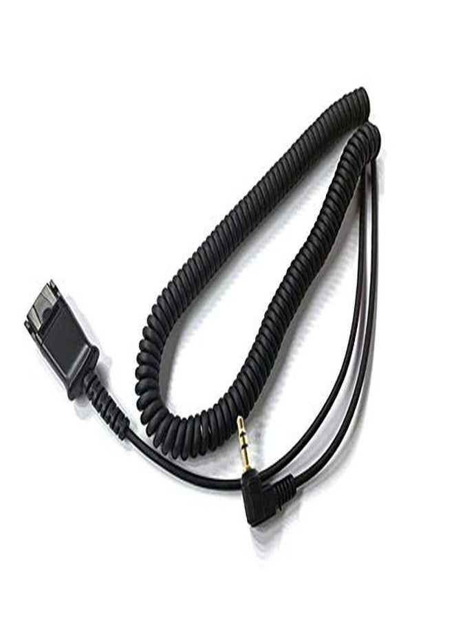 IPD 2.5 mm Jack with QD Headphone Adapter Aux Cable Phone Jack 3 Poles Compatible with Polycom IP 320,321,330, Cisco SPA, GrandstreamGXP, Zultys, Gigaset | Not a Smartphone Use - Image 1