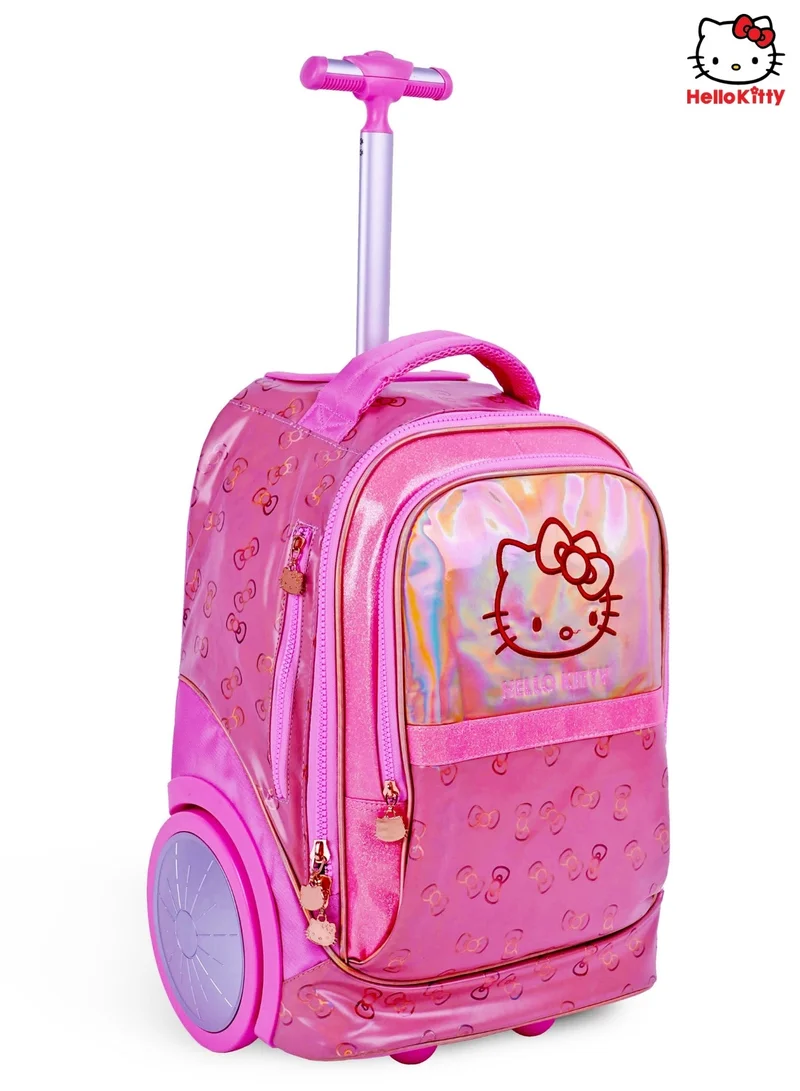 Sanrio 20 Inch Kids Premium 3-in-1 Trolley School Bag Set - Ergonomic Backpack, Insulated Lunch Bag & Pencil Case,Lightweight, Durable, Students 6+ - Perfect for Travel & School,For Girls
