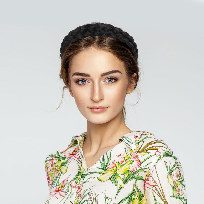 2pcs Hair Braid Headpiece Hair Band Braid Ponytail for Sports Work Daily - Image 4