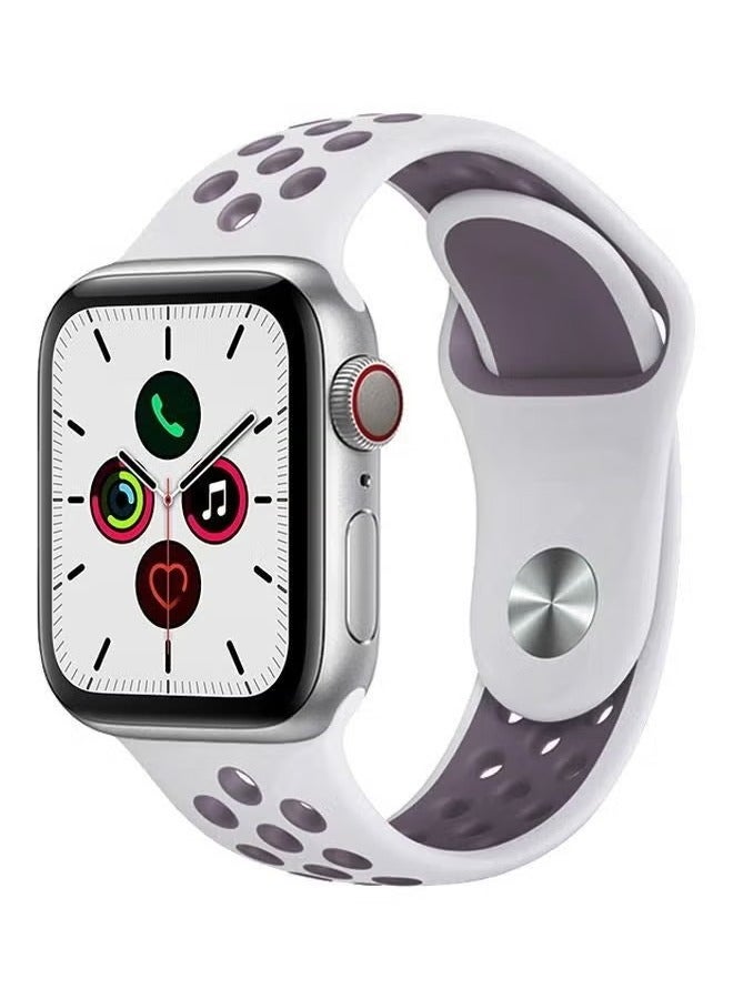 vesus Replacement Band For Apple Watch Series 5/4/3/2/1 44/42mm White/Purple