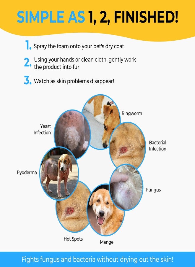 Smiling Paws Pets شامبو سمايلينج باوز للحيوانات الأليفة المعالج بدون ماء - Image 4