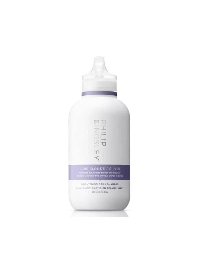 Philip Kingsley Pure Blonde/Silver Purple Brightening Shampoo | Color Correcting Shampoo for Blonde, Silver, Grey, Platinum, Bleached, Brassy Hair | For Orange Brassiness and Yellow Tones | 8.4oz - Image 1