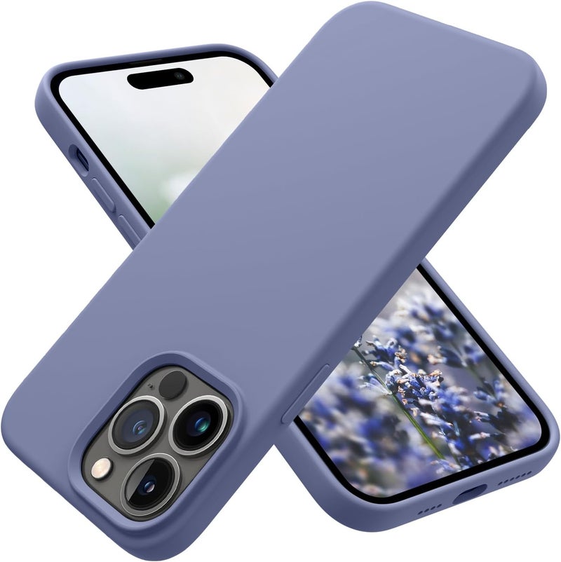 OTOFLY Designed for iPhone 14 Pro Max Case, Silicone Shockproof Slim Thin Phone Case for iPhone 14 Pro Max 6.7 inch (Lavender) - Image 1