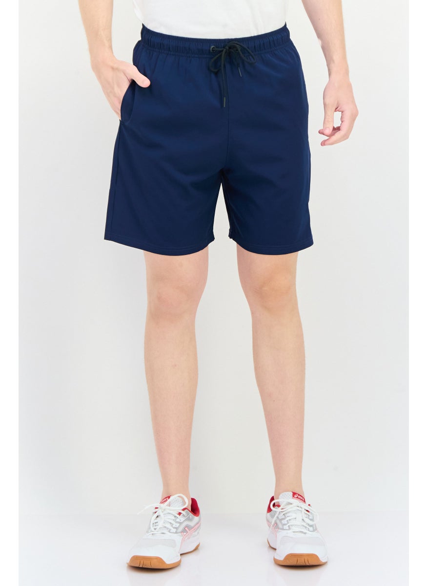TapouT Men Sportswear Fit Brand Logo Training Shorts, Navy  - Image 1