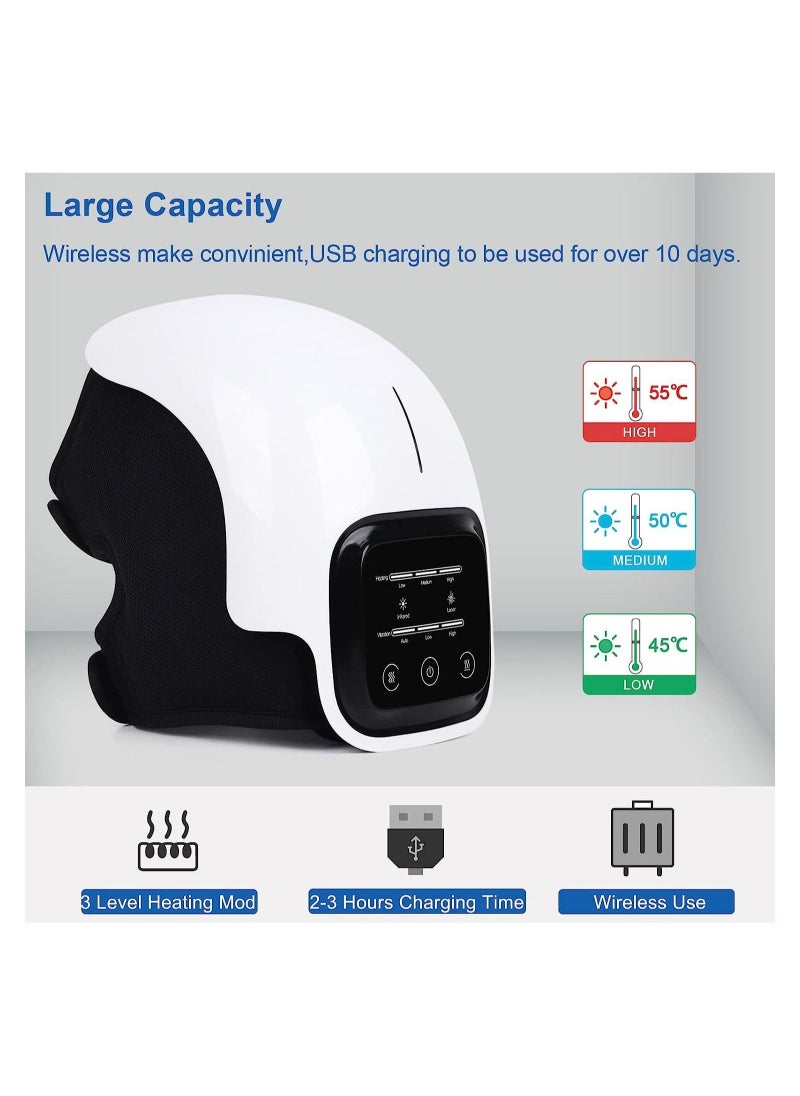 ELTRAZONE Knee Massager-Large LED Screen Arthritis Knee Massage Wearable with Heat Rechargeable Electronic Smart Knee Massage for Knee Joint Pain Injury  - Image 2