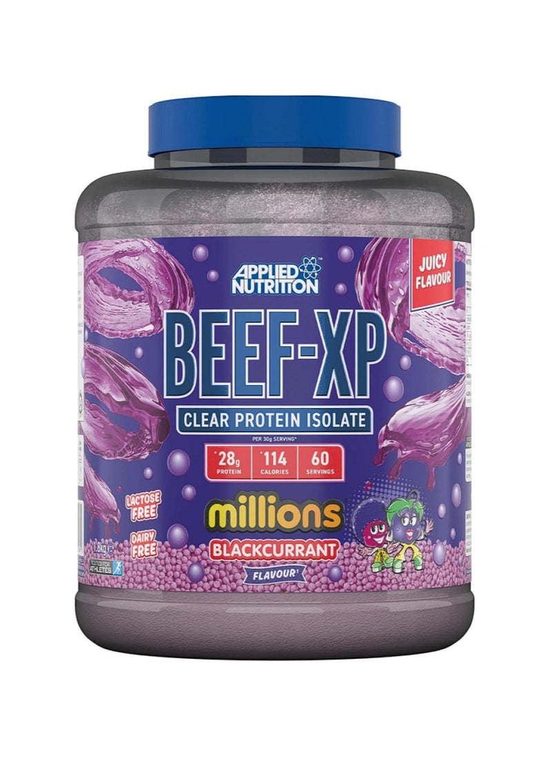 Applied Nutrition - Beef XP Clear Protein Isolate Blackcurrant Flavor 1.8 kg With Stainless Steel Protein Shaker (750 ml) - Image 1