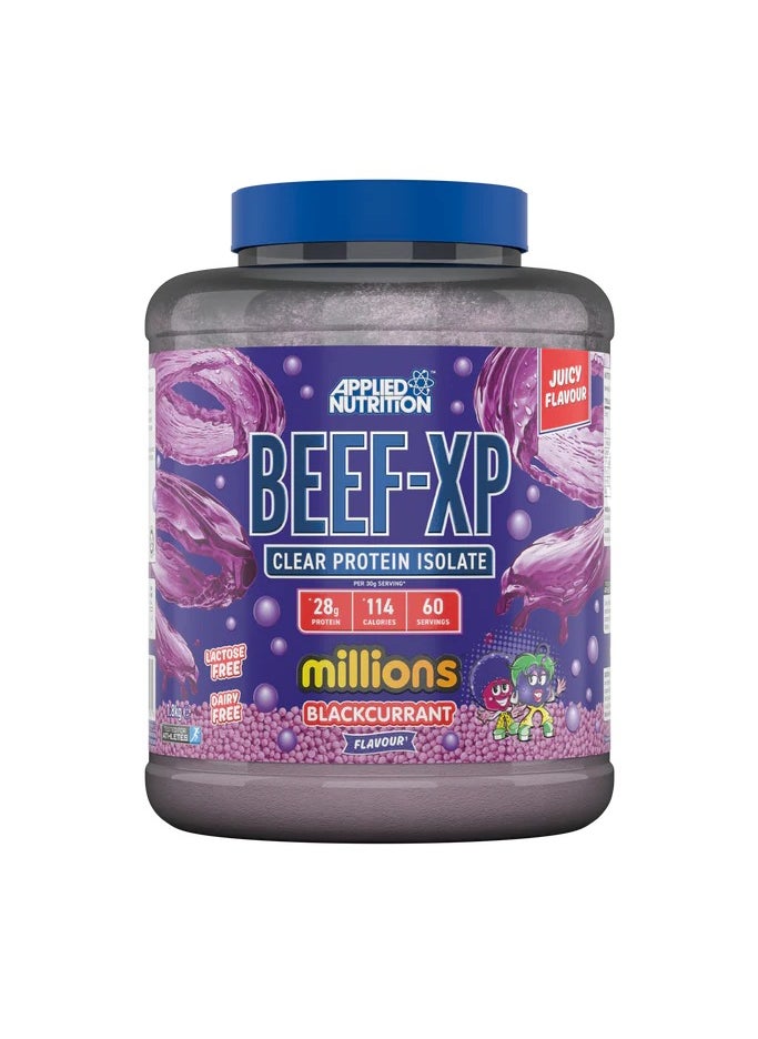Applied Nutrition - Beef XP Clear Protein Isolate Blackcurrant Flavor 1.8 kg With Stainless Steel Protein Shaker (750 ml) - Image 1