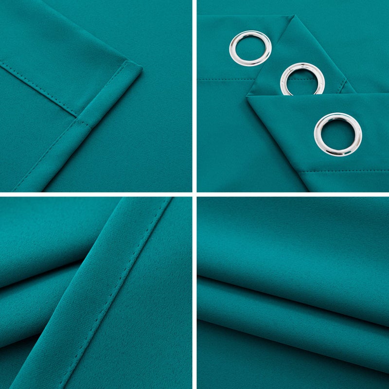 Pickluc Teal Blackout Curtains with Grommet 84 Inches Long 2 Panels, Light Blocking Window Drapes for Living Room, Thermal Insulated, Noise Reduction, Privacy Protection, 52" Wide x 84" Length - Image 5