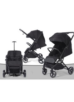 burbay Two-way baby stroller with stainless steel folding handle for travel and trips  - Image 4