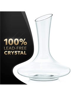 KASTWAVE Decanter, Hand Blown Lead Free Crystal  Carafe, Large 1800 ml Capacity, Red  Aerator and Breather, Glass  Pitcher Set  - Image 2