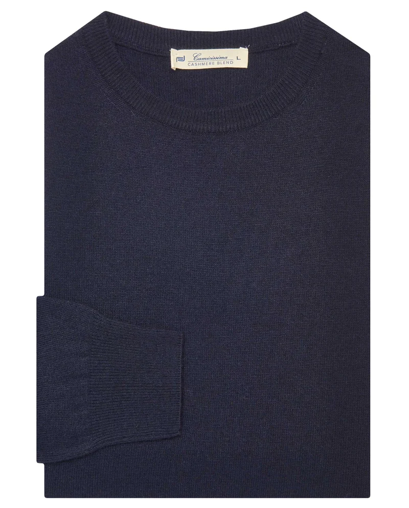 Camicissima ROUND NECK BLEND CASHMERE CREW NECK SWEATER