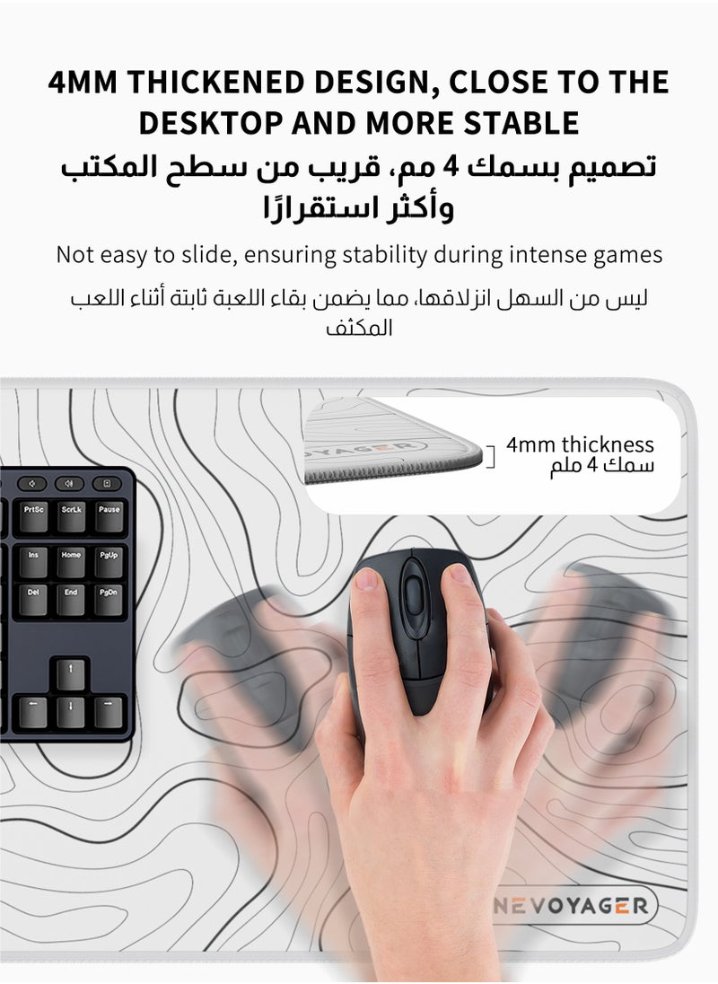 DuneVoyager Large Desk Mouse Pad, Waterproof Gaming Mouse Pad, 800 x 300 x 4mm, 31.5 x 11.8 x 0.157in, Gaming Mouse Pad, XXL Desk Mat, Non-Slip Desk Mat, XL Gaming Mouse Pad, Thick Rubber Desk Pad Mouse Pad, Suitable for Gaming, Office, and Home Use  - Image 5