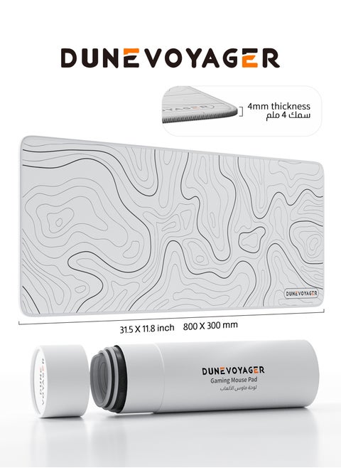 Large Desk Mouse Pad, Waterproof Gaming Mouse Pad, 800 x 300 x 4mm, 31.5 x 11.8 x 0.157in, Gaming Mouse Pad, XXL Desk Mat, Non-Slip Desk Mat, XL Gaming Mouse Pad, Thick Rubber Desk Pad Mouse Pad, Suitable for Gaming, Office, and Home Use