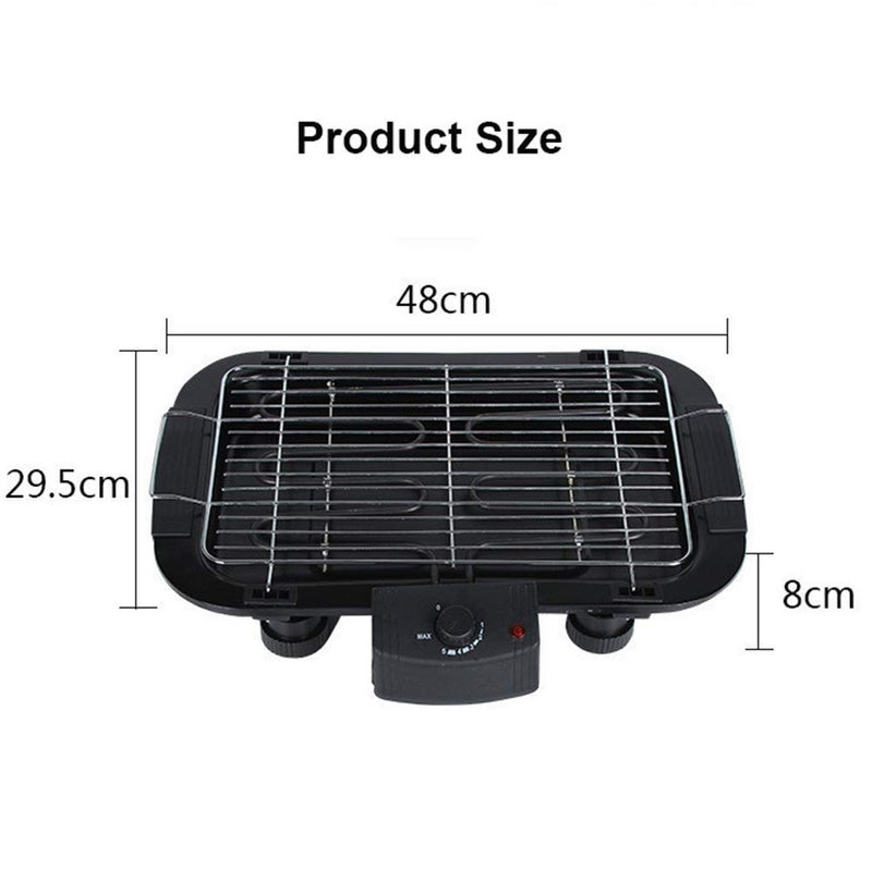 Drumstone 𝟏𝟓 𝐘𝐞𝐚𝐫𝐬 𝐆𝐮𝐚𝐫𝐚𝐧𝐭𝐞𝐞 Electric & Charcoal BBQ Grill – 2000W Dual-Purpose Barbecue Machine with Adjustable Temp, Portable Outdoor Griller, Double Oven for Home & Picnic Use - Image 3