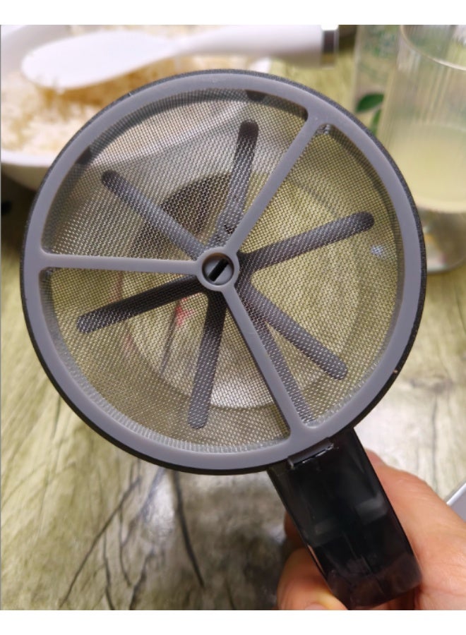 كوب منخل الدقيق تصميم مصفاة مزدوجة الطبقات، أداة خبز لتنخيل الدقيق، ملحق مطبخي لاحتياجات الطهي والخبز المنزلي - Image 5