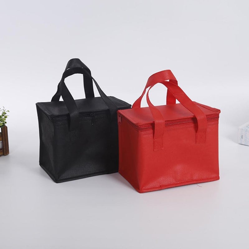 Non-woven aluminum foil insulated bags for advertising, takeout food storage bags, handles, zippered ice packs, and refrigerated picnic bags. - Image 4