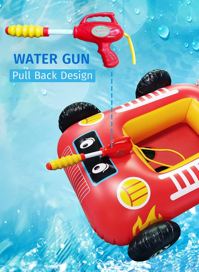 موفانت عوامة سباحة قابلة للنفخ للأطفال، مسدس مائي، حلقة مقعد سيارة إطفاء، عوامة سباحة، لعبة مائية محمولة لحمام السباحة - Image 3