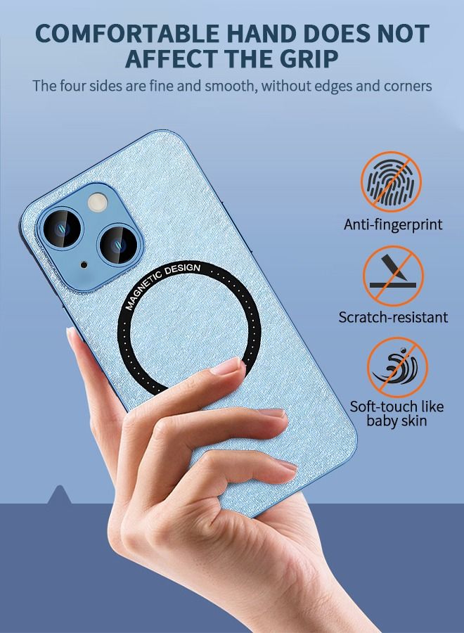 GROIC Compatible with iPhone 14 Plus IPhone 14 Max Case 6.7 Inch Electroplated Leather Case Protective Cover Wireless Magnetic MagSafe Charging Ultra Slim Anti-Scratch Protection Shell  - Image 4