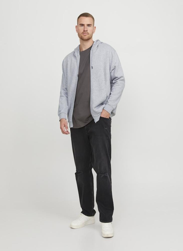 JACK & JONES - Plus Size Zip Through Hoodie - Image 1