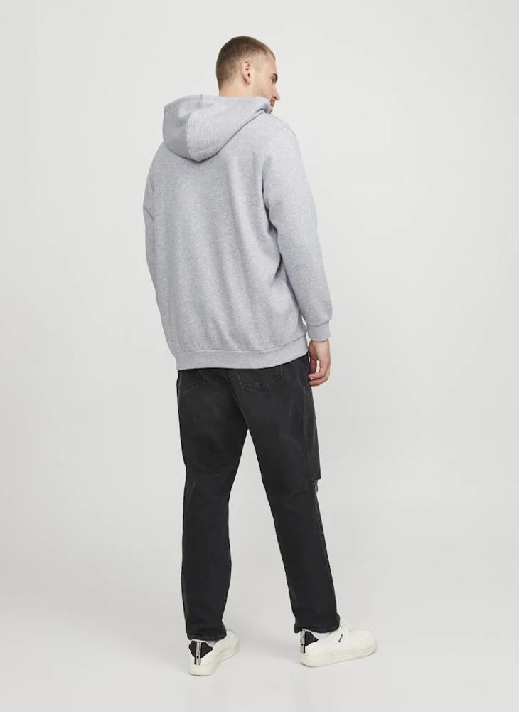 JACK & JONES Plus Size Zip Through Hoodie