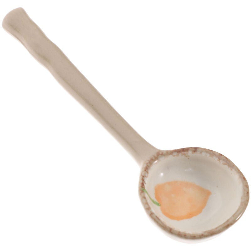 Japanese Style Carrot Pattern Ceramic Soup Spoon Anti Scald Handle Food Grade Dining Use - Image 2