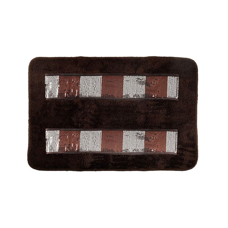 Popular Bath Popular Bath 715095 Elite Bath Rug CopperSilver