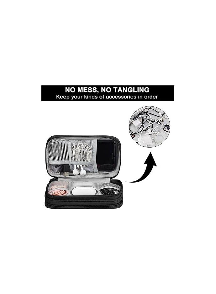 PROMASS Electronic Organizer, Travel Cord Organizer Bag, Travel Gadgets Storage Case Pouch Electronic Accessories Carry Case - Image 4