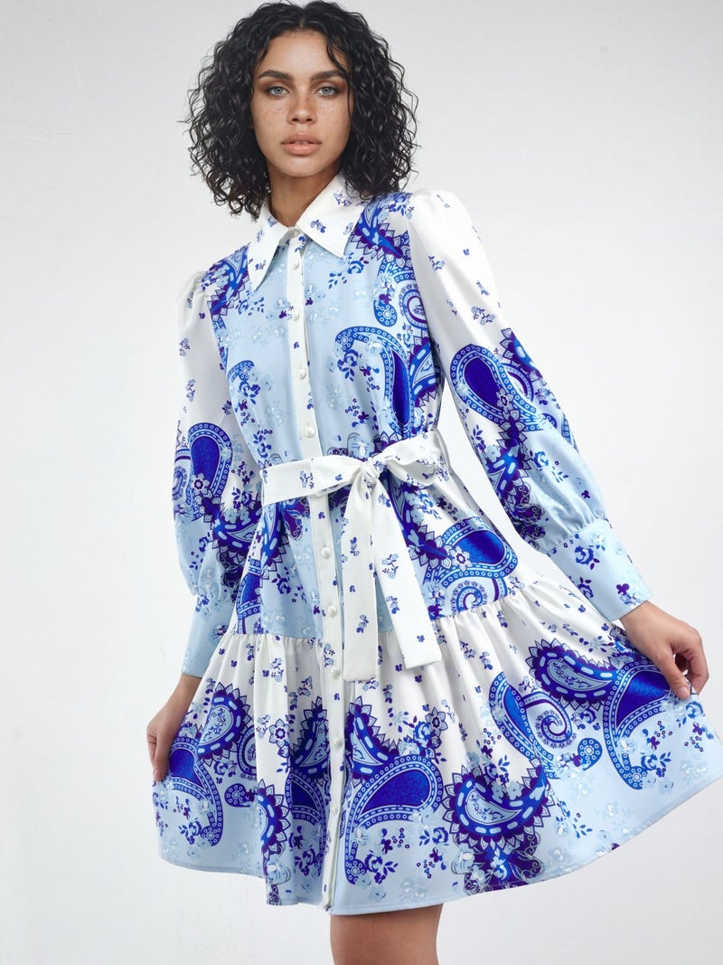 Jennyfer Patterned A-Line Mini Dress - Image 2