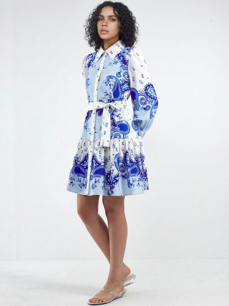 Jennyfer Patterned A-Line Mini Dress - Image 4
