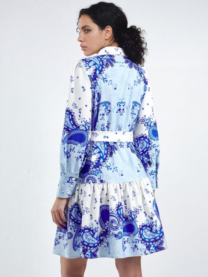 Jennyfer Patterned A-Line Mini Dress - Image 3