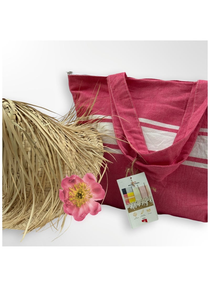 Surfside Beach Bag Bizerte set : 1 beach towel, 1 beach bag and 1 accessories bag - Image 2