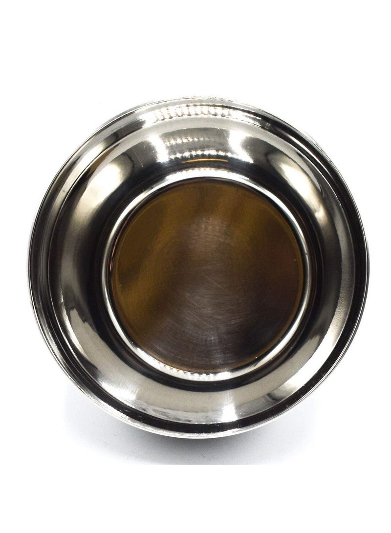 باركر وعاء حلاقة أمان فاخر غير قابل للكسر من الفولاذ المقاوم للصدأ للاستخدام مع صابون الحلاقة المفضل لديك أو كريم الحلاقة الرغوي - Image 4