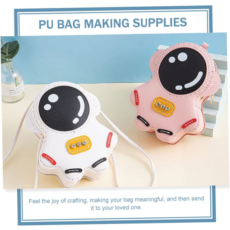 Spaceman Shaped DIY Bag Making Kit Handmade Coin Purse Craft Accessories For Beginners - Image 3