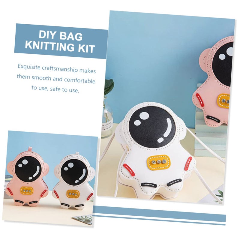 Spaceman Shaped DIY Bag Making Kit Handmade Coin Purse Craft Accessories For Beginners - Image 4