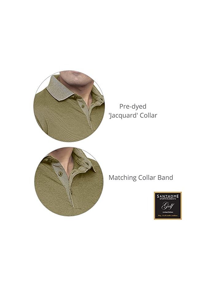 SANTHOME Premium 2-Tone Men's Polo T-Shirt - Image 5
