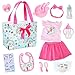 Ecore Fun 15 Pcs Baby Doll Diaper Bag with Clothes and AccessoriesDoll Alive Feeding and Caring Set for 1618 Inch DollsInclude 16 inch Girl Doll ClothesBottles PacifierBibDiaper - Image 2