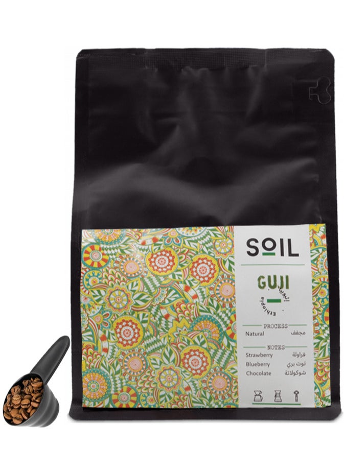 SOIL Coffee Bean Eyhiopia Guji 250G Unground roasted coffee beans for specialty coffee With a coffee scale spoon  - Image 1