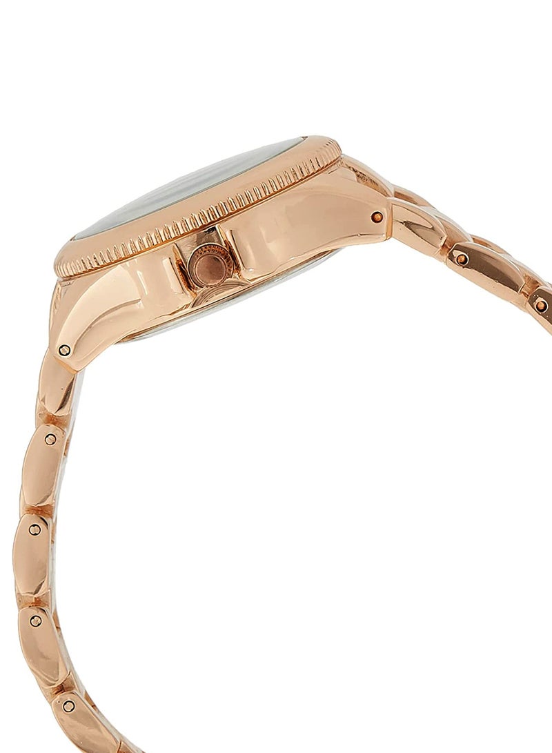 U.S. Polo Assn. ساعة كواتز ذهبية وردية للنساء من يو. إس. بولو أسن. - Image 3