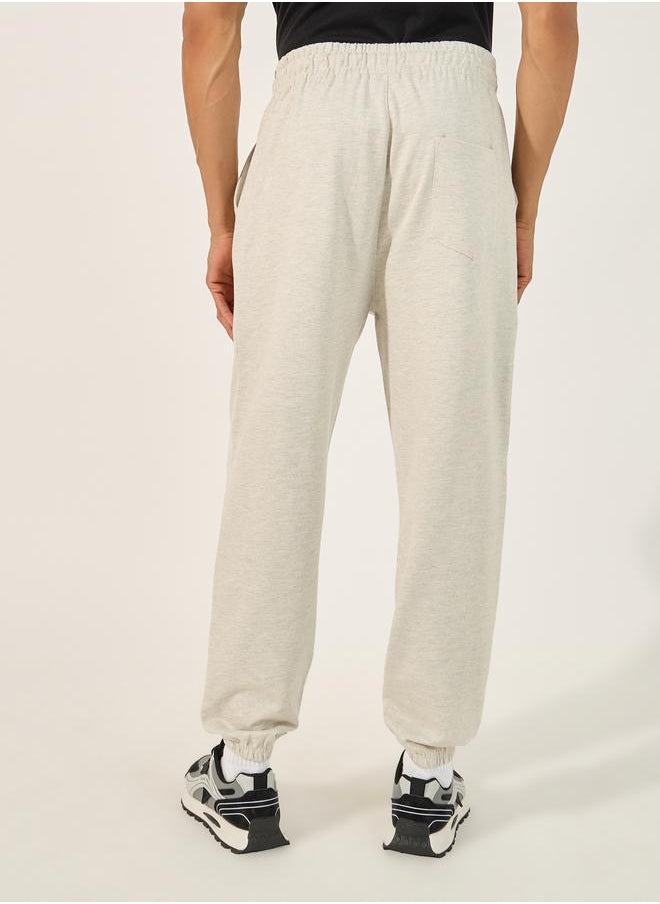 Styli Styli Slogan Print Oversized Jogger with Slip Pocket  - Image 4