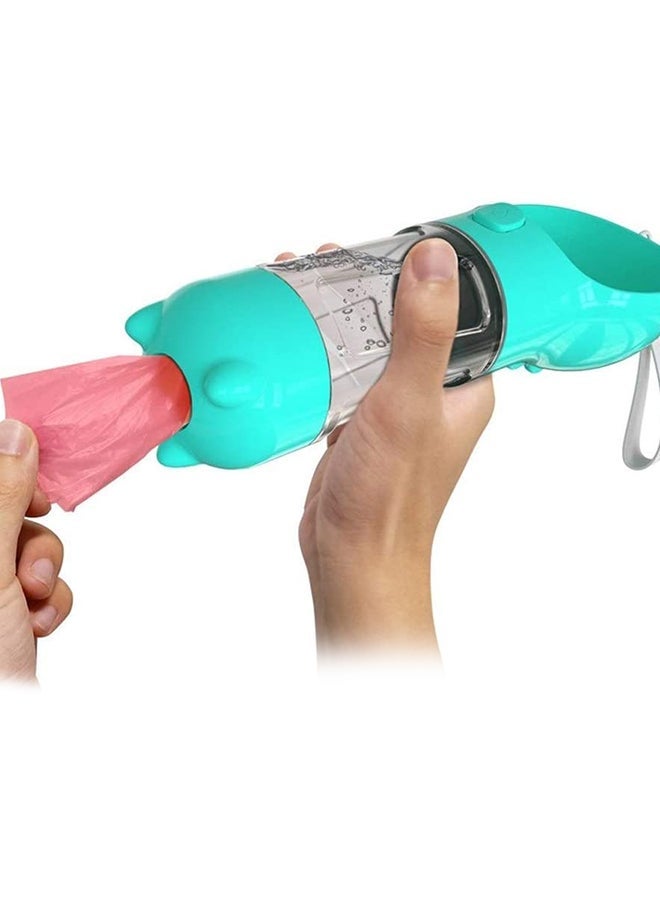 NIBEMINENT Portable Dog Travel Water Bottle Blue 300ml - Image 2