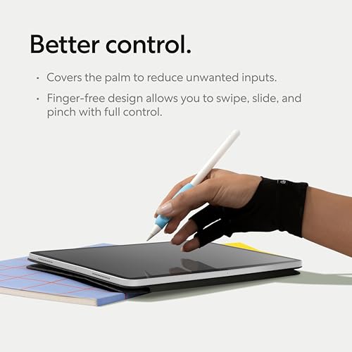 Paperlike Drawing Glove for iPad - Artist Glove for Drawing on Tablets (Right and Left Hand; 3 Sizes: S, M, L) - Image 4