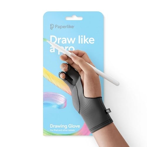Paperlike Drawing Glove for iPad - Artist Glove for Drawing on Tablets (Right and Left Hand; 3 Sizes: S, M, L) - Image 1