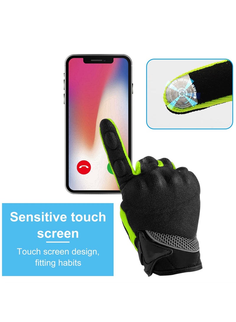 Barakah Full Finger Motorcycle Gloves, Touchscreen, Breathable, and Anti-Slip, Ideal for Cycling, ATV, BMX, and More, Men's and Women's Sizes Available, L Size - Image 2